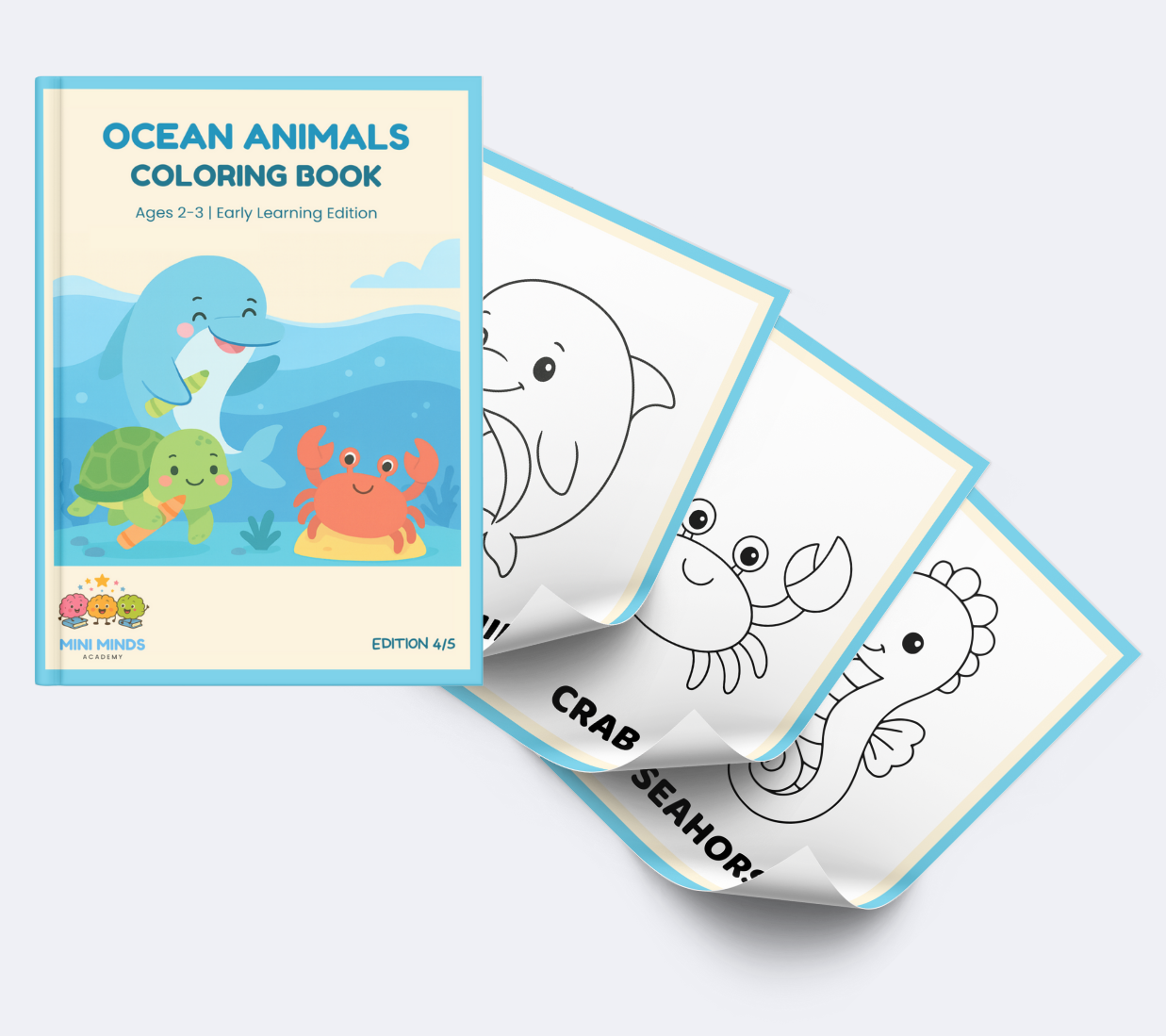 Animals Coloring Book for Ages 2–3 | All Editions (Combo)