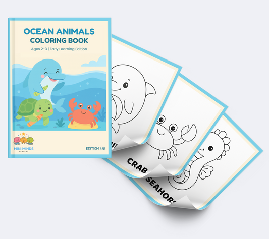 🐠 Ocean Animals Coloring Book for Ages 2–3 | Edition 4/5